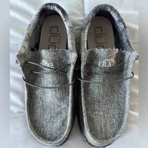 Hey Dude Men's Charcoal Slip-On Loafers